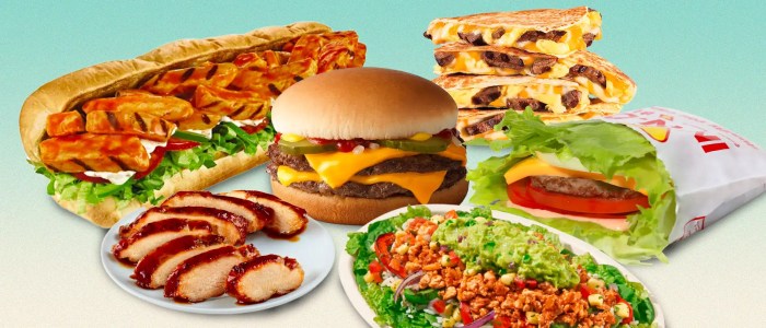 Highest protein fast food australia